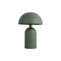 Lampe de Table Champignon Fer Texturé Vert Boaz Grande Ø31 cm