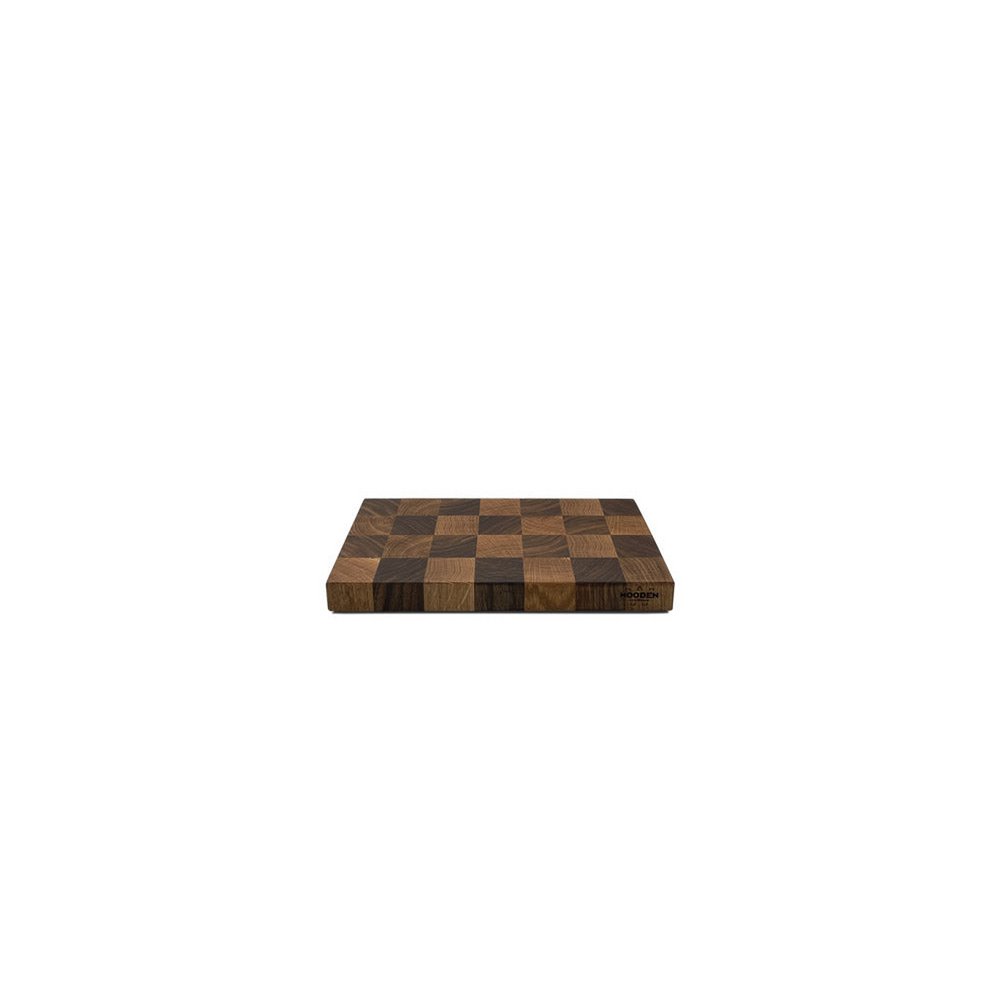 Planche à Découper Bois de Bout Motifs Labyrinthe & Échecs