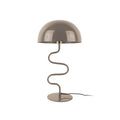 Lampe à Poser LOLA Pied Torsadé Fer Émaillé Gris Ø31×54 cm