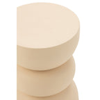 Table d'Appoint en Métal Beige Lise Ø32 cm