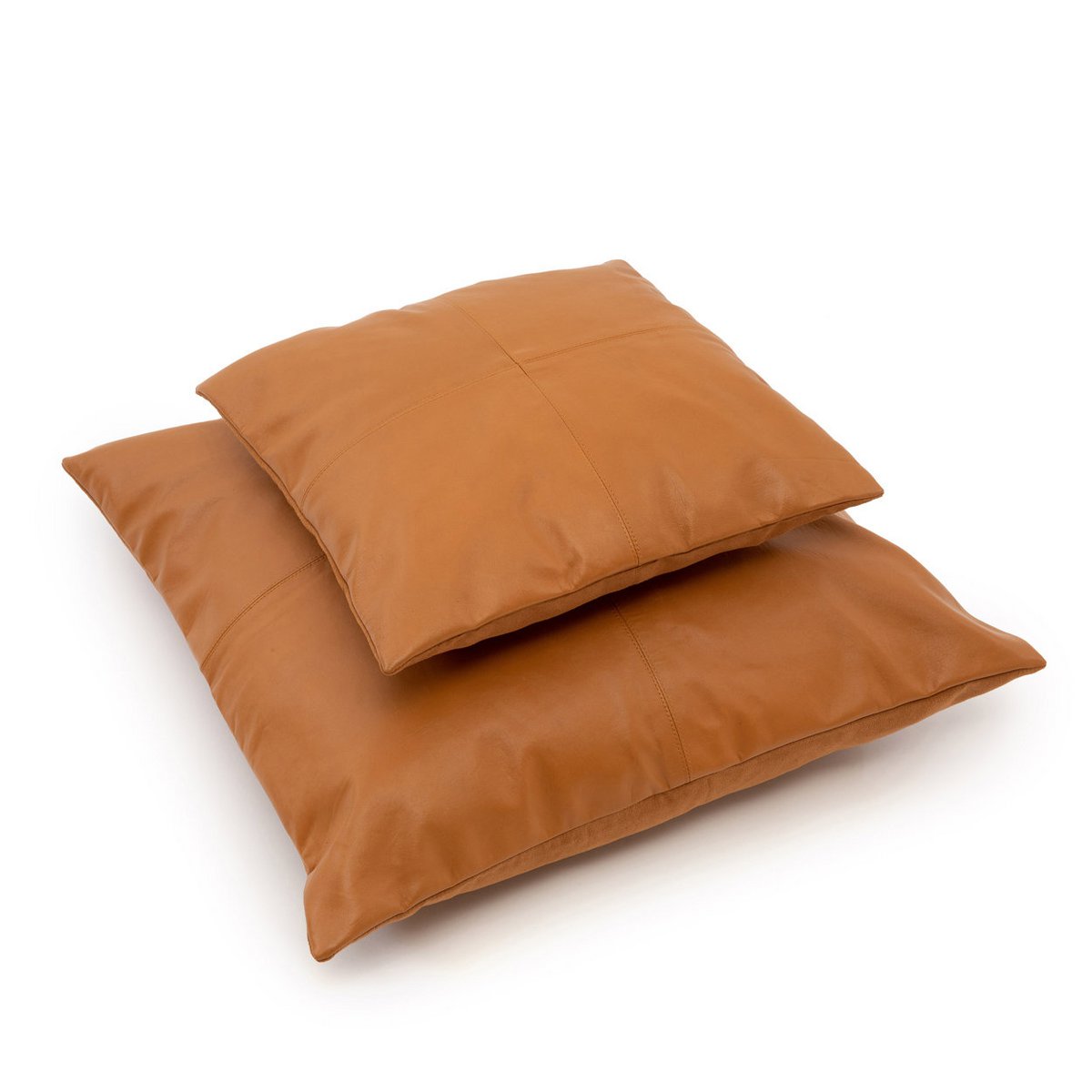 Housse de Coussin MIEL Cuir Camel 40×40 cm