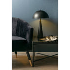 Lampe à Poser SUBLIME Fer Noir Mat Courbe Ø30×51 cm