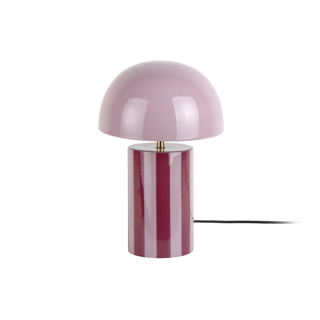 Lampe de Table Rayado Design Rayé Rouge