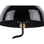 Lampe à Poser LOLA Pied Torsadé Fer Émaillé Noir Ø31×54 cm