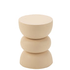 Table d'Appoint en Métal Beige Lise Ø32 cm