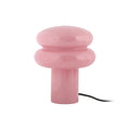 Lampe de Table en Verre Double Anneau Or Rosé Incesante