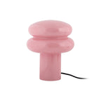 Lampe à Poser HALO Double Anneau Verre Or Rosé Ø20×24 cm