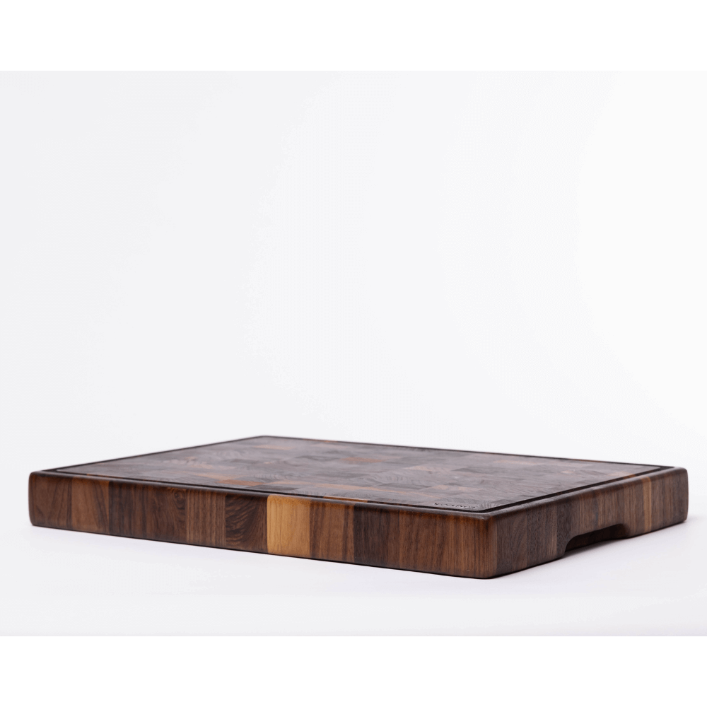 Planche à Découper Noyer Massif Bois de Bout – Woodstone