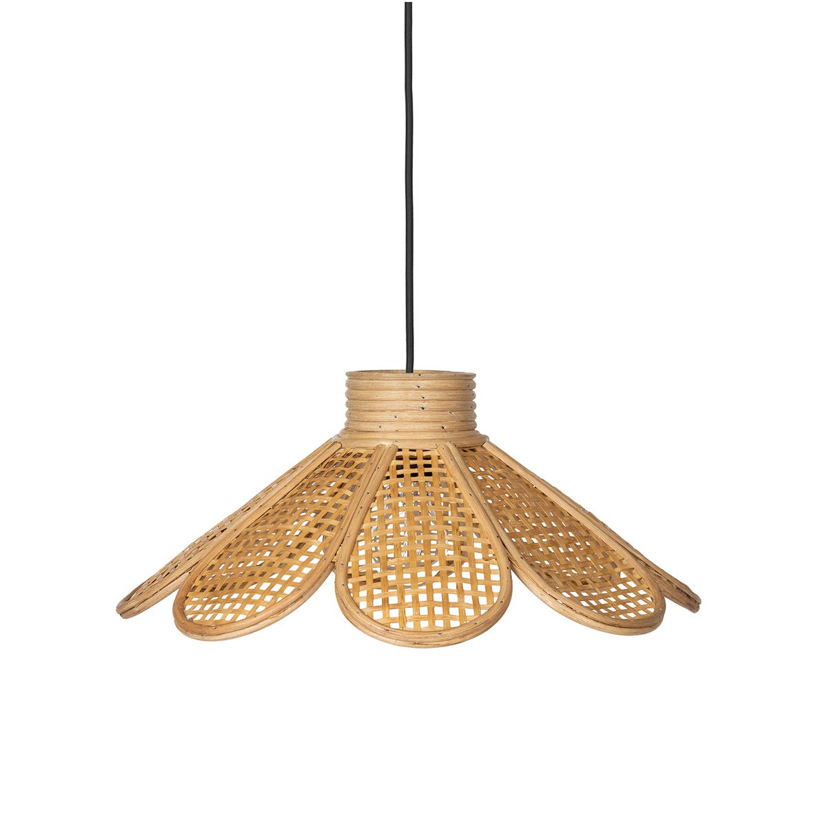Suspension Fleur en Rotin Naturel – Flore