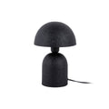 Lampe de Table Champignon Fer Texturé Noir BOAZ Petit Modèle Ø21 cm