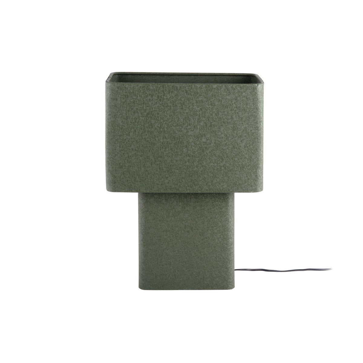 Lampe à Poser BOAZ RECTO Fer Texturé Vert 31×18×42 cm