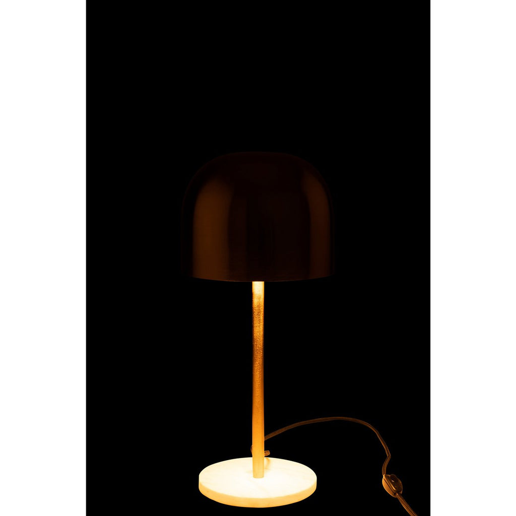 Lampe de Table Abat-Jour Doré Queen Ø20,5 cm H49 cm
