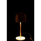 Lampe de Table Abat-Jour Doré Queen Ø20,5 cm H49 cm