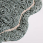 Tapis Rond Coton Tufté Main Aqua Ø120 cm – Sweet April – Nattiot