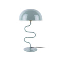 Lampe à Poser LOLA Pied Torsadé Fer Émaillé Bleu Ø31×54 cm