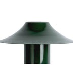 Lampe de Table CATANIA Trapèze en Fer Vert Foncé – Ø30 × H32 cm