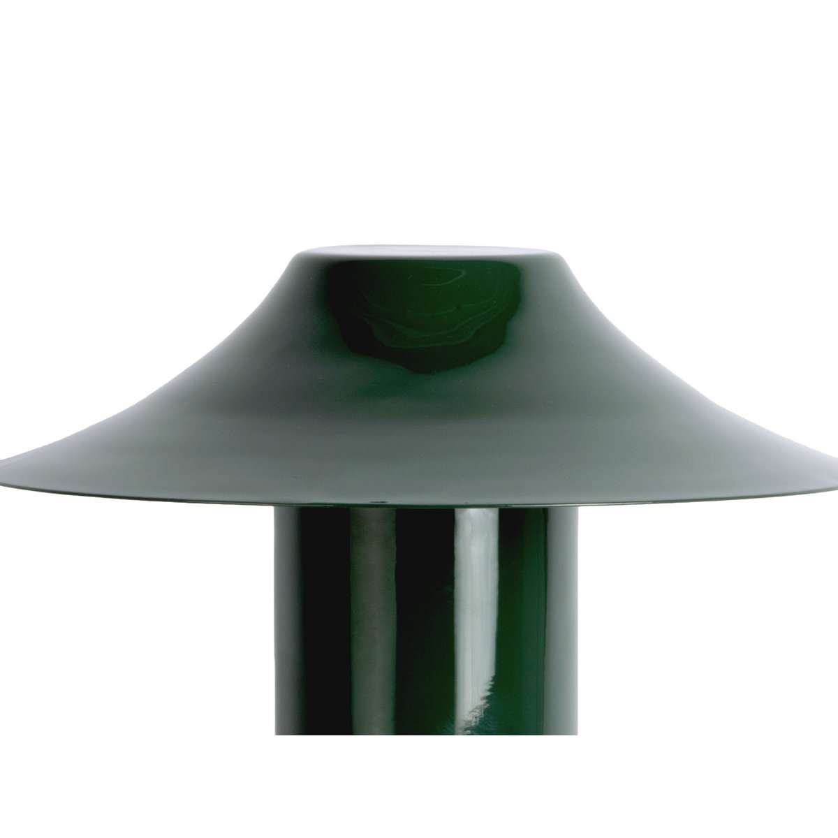 Lampe de Table CATANIA Trapèze en Fer Vert Foncé – Ø30 × H32 cm
