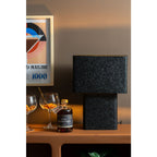 Lampe à Poser BOAZ RECTO Fer Texturé Noir 31×18×42 cm