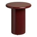 Table d'Appoint OTAGO Laquée Bordeaux Ø45×50 cm