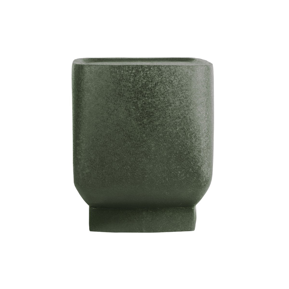 Table d'Appoint BOAZ CUADRO Fer Texturé Vert 37×37×40 cm