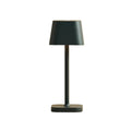 Lampe de table Tavellio Ava Stone Grey vue de face sur fond beige neutre.