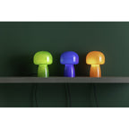 Lampe de Table en Verre Bleu Compact Fervor