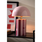 Lampe de Table Rayado Design Rayé Rouge