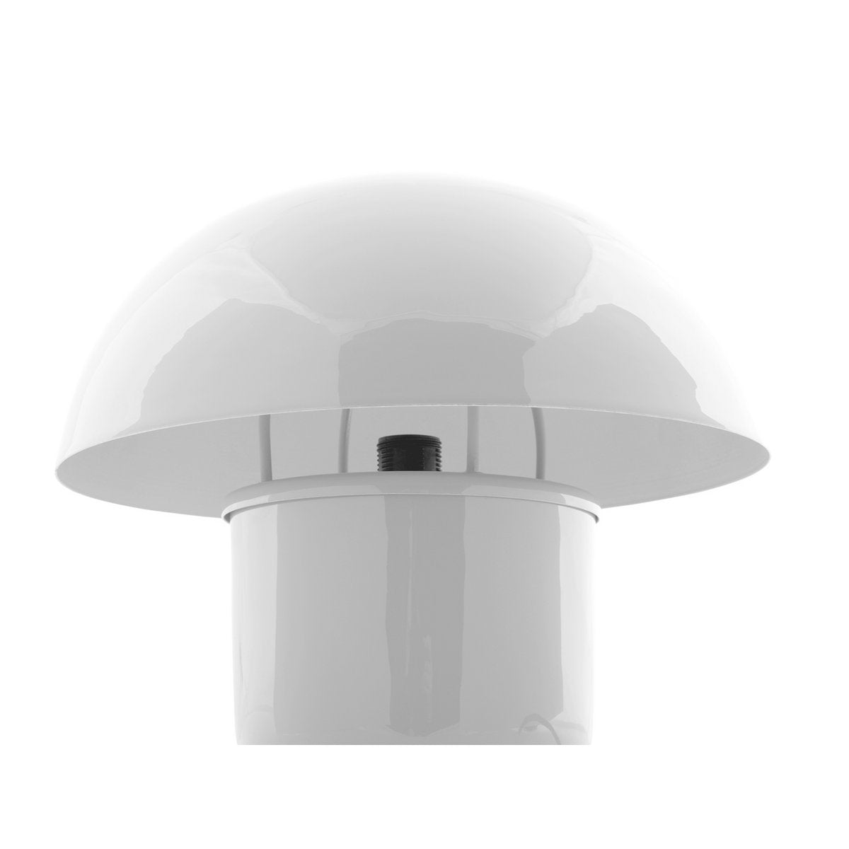 Lampe à Poser NORA Champignon Fer Émaillé Blanc Ø29×25 cm