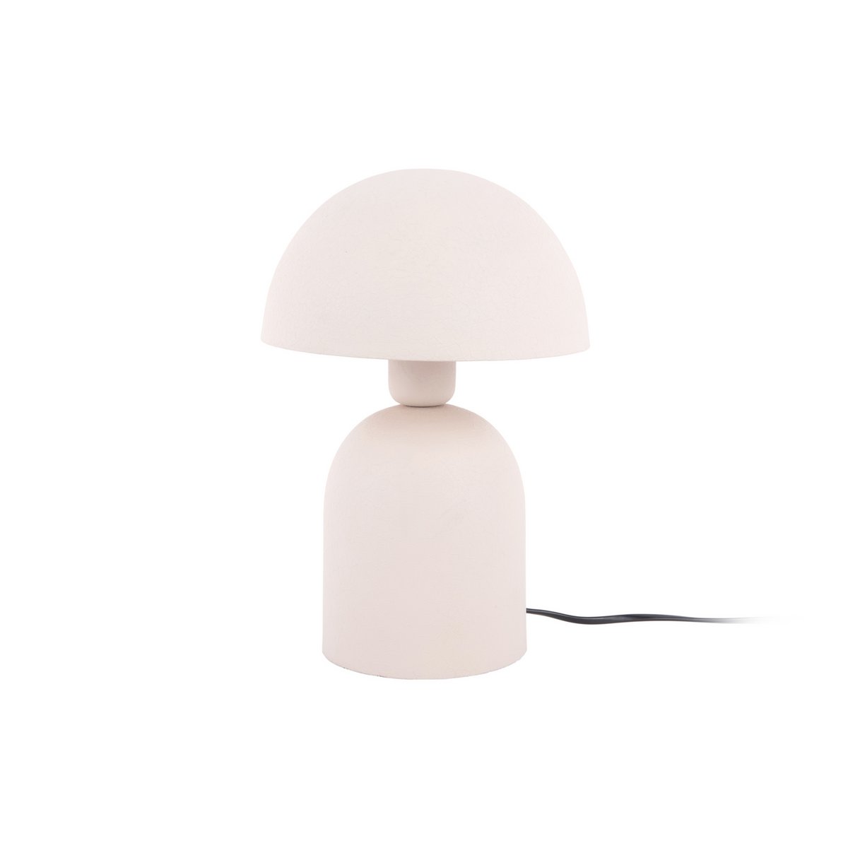 Lampe de Table Champignon Fer Texturé Beige BOAZ Petit Modèle Ø21 cm