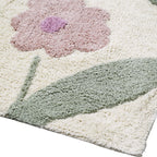 Tapis Enfant Sunny Flowers Rose – 100×150 cm – Nattiot
