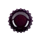 Bol Décoratif CADIX DOTTY Prune à Bordure de Boules – Ø22 cm