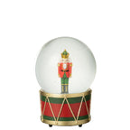 Boule à Neige Casse-Noisette Noël Polyrésine Rouge Vert 12×17 cm