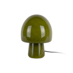 Lampe de Table Champignon Verre Vert Brillant Profitez Ø20 cm