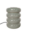 Lampe à Poser ARO Verre Superposé Gris Clair Ø12×17 cm