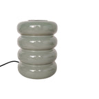 Lampe à Poser ARO Verre Superposé Gris Clair Ø12×17 cm