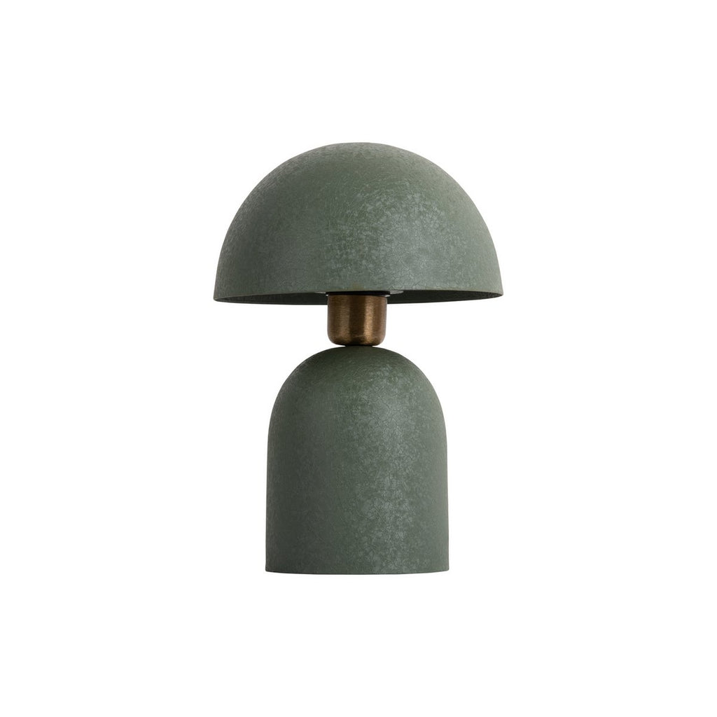 Lampe à Poser BOAZ Champignon Fer Texturé Vert Ø21×30 cm
