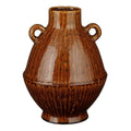 Vase ELENA Céramique Marron Ø26×34 cm