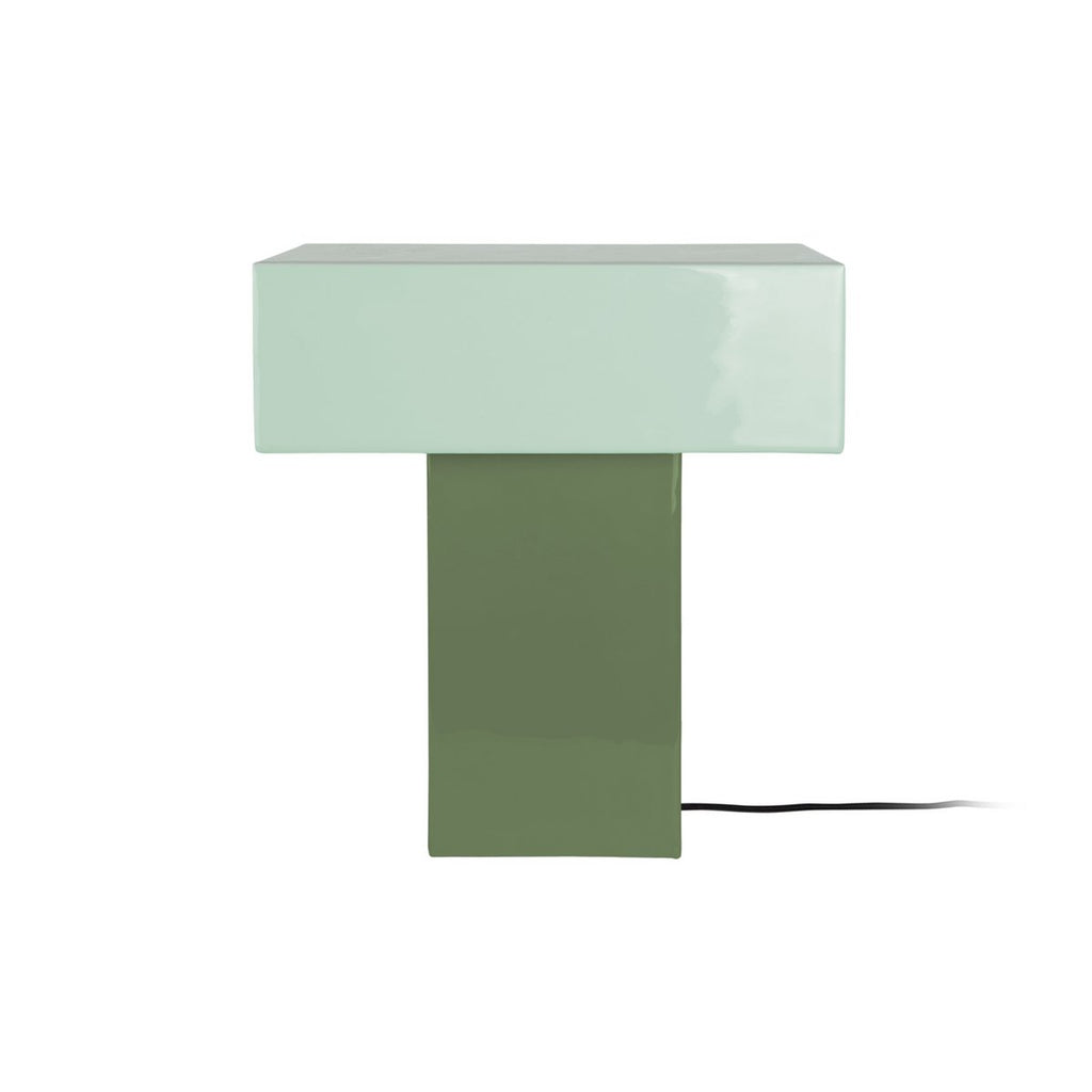 Lampe à Poser GRATO RECTO Fer Vert Brillant 32×32×35 cm