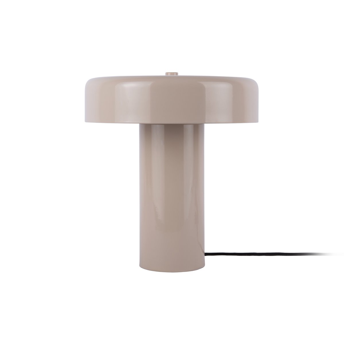 Lampe à Poser Compacte Fer Gris Brillant Ø24×26 cm