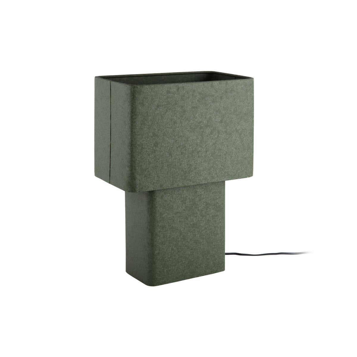 Lampe à Poser BOAZ RECTO Fer Texturé Vert 31×18×42 cm