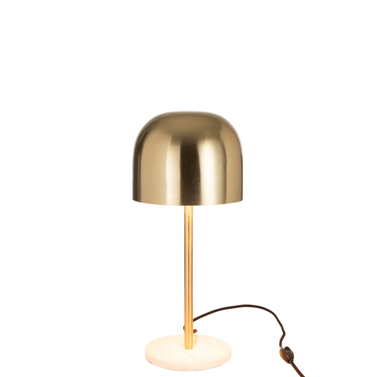 Lampe de Table Abat-Jour Doré Queen Ø20,5 cm H49 cm