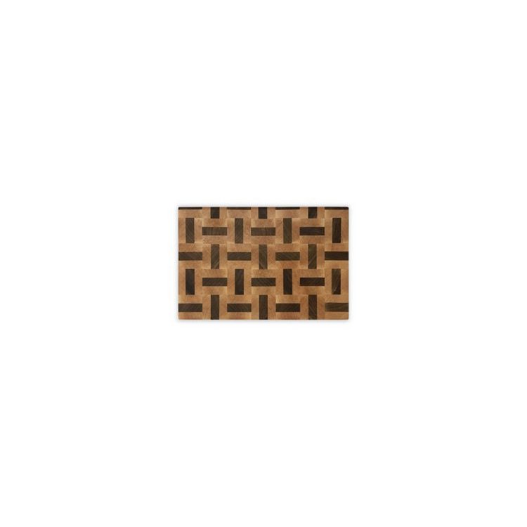 Planche à Découper Bois de Bout Motifs Labyrinthe & Échecs