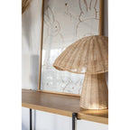 Lampe de Table Champignon en Rotin Naturel – Boletus