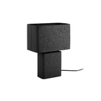Lampe à Poser BOAZ RECTO Petit Modèle Fer Texturé Noir 24×14×33 cm