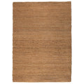 Grand tapis de salon rectangulaire en jute et coton coloris bronze Vivaraise.