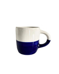 Mug artisanal MINERVA en céramique bleu et blanc, fabrication espagnole – Blomstra Home
