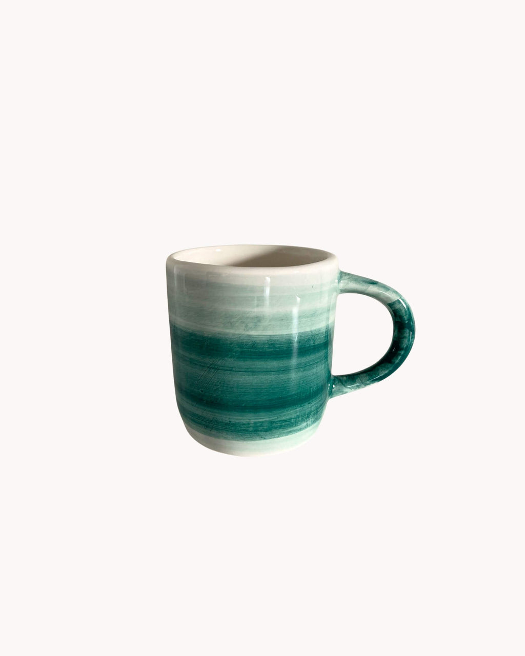 Mug artisanal MINERVA en céramique vert dégradé – fabrication espagnole Blomstra Home