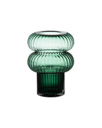 Vase AURORA artisanal en verre vert texturé – Blomstra Home